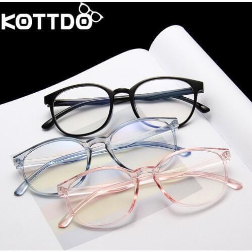 KOTTDO Vintage Round Women Glasses Frame Transparent Computer Glasses Frame Men Optcal Eyewear Eyeglasses Frame New Arriva 2019