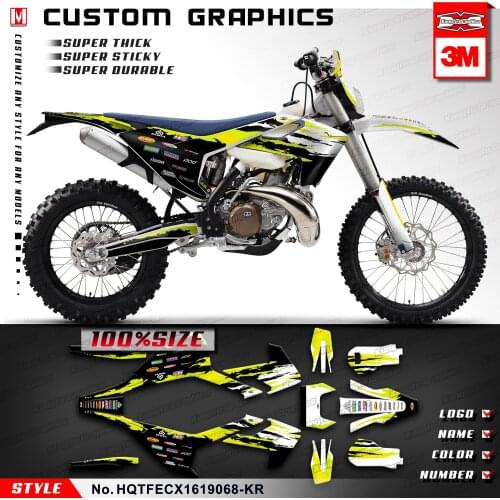 KUNGFU GRAPHICS Enduro Stickers Full Wraps for TE FE TX FX FS TC FC 125 150 250 300 350 450 501 2016 2017 2018 2019