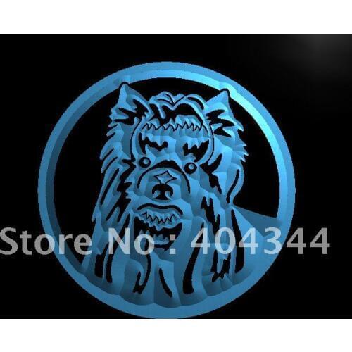 LB696- Yorkshire Terrier Pet Dog LED Neon Light Sign home decor crafts