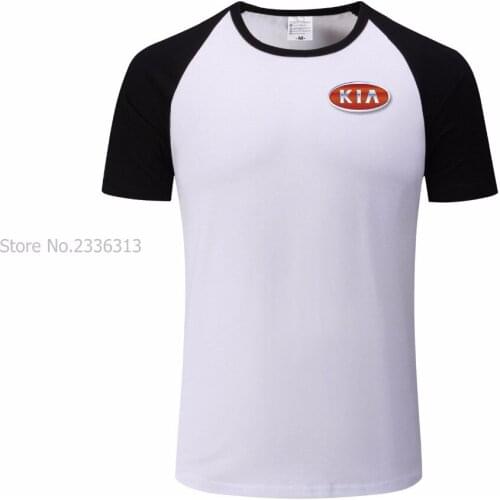 Summer DIY Men TShirt Summer KIA T-shirt raglan sleeve T shirt