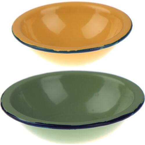 1/12 Dollhouse Miniature Accessories Mini Vintage Soup Pot Bowl Plate Simulation Model Furniture Toys For Doll House Decoration