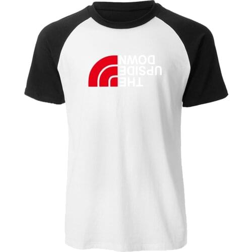 Stranger Things Print Male Raglan T-Shirt 2019 Summer Cool T Shirt Mens Cotton Short Sleeve Harajuku Men Tops Hip Hop Tee Shirt