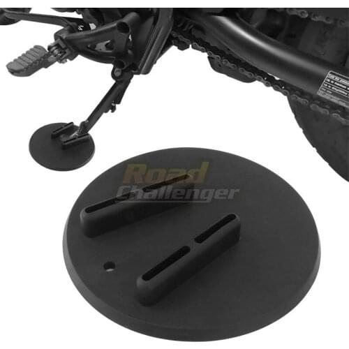 Motorcycle Bike Kickstand Side Kick Stand Pad Plate Base for Harley Touring Sportster