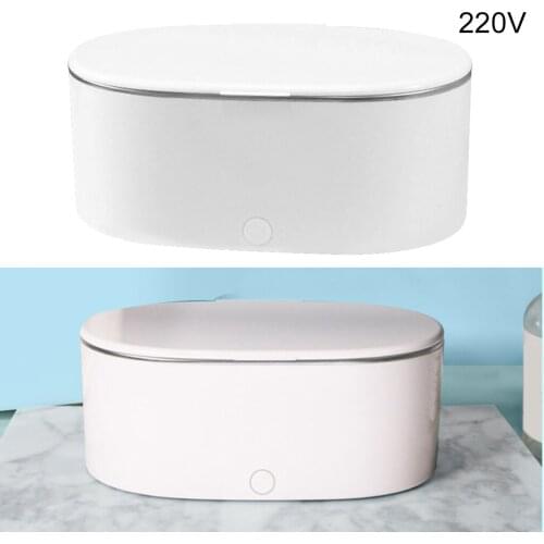 Portable 500ml Ultrasonic Denture Cleaner Machine Professional Ultrasound Cleaning For False Teeth Mini Tank