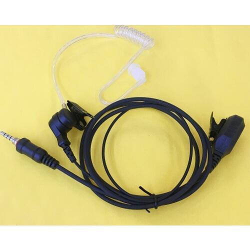 Transparent acoustic air tube headphone for Yaesu VX7R VX6R VX120 VX177 etc walkie talkie