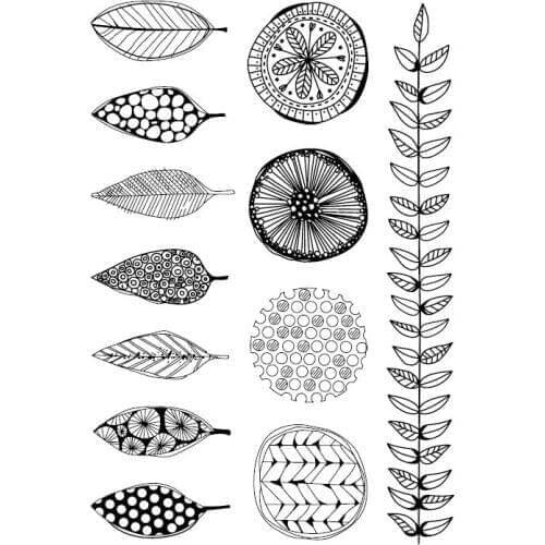 Leaves Clear Stamp Or stamp for DIY Scrapbooking/Card Making/Kids Fun Decoration Supplies A016