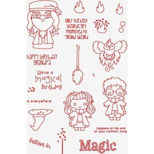 Grand Wizard Transparent Clear Silicone Stamp Seal for DIY scrapbooking photo album Decorative clear stamps