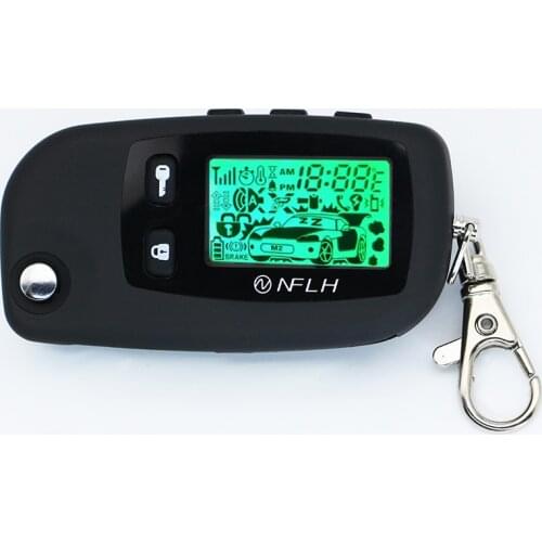 TW9000 Lcd remote uncut blade fob Keychain For Tomahawk TW 9000 Two way car remote controller TW9000 auto alarm Drop shipping