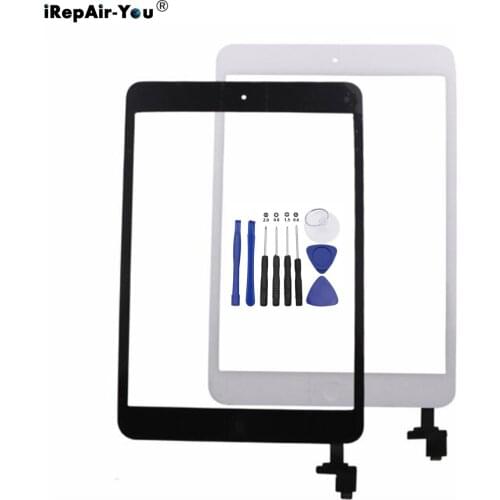 Touch Screen Panel Digitizer For iPad Mini 1 2012 1st Generation Mini 2 2nd Generation Mini2+Button+IC Replacement with Tools