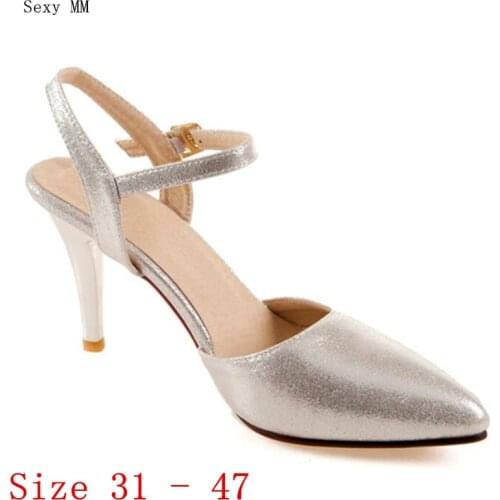 High Heels Women Pumps High Heel Shoes Stiletto Woman Party Wedding Shoes Kitten Heels Small Plus Size 31 - 47