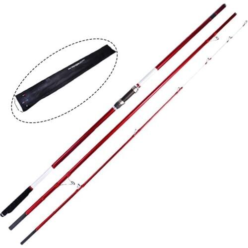 ULTRAHARD ANCHOR FISHING ROD LONG SURF ROD 4.2M 3 SECTIONS CARBON SURF CASTING ROD SINKER 100-200(300)G CR GUIDE RING