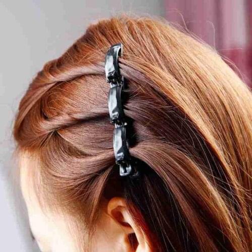 New Fashion Cute Classic Double Clip Barrette Comb For Women Girls Romantic Hairpin Disk Headwear Bangs Braided Hair Accessories