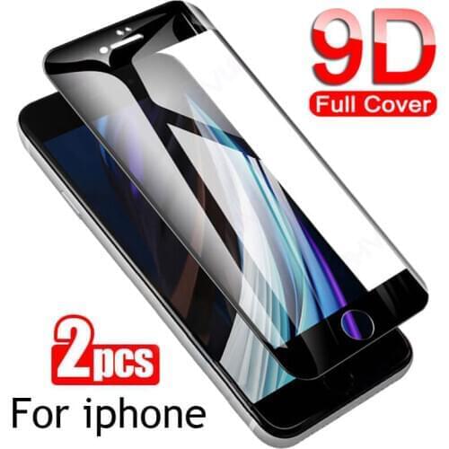 2Pcs 9D Protective Glass on the For iphone 7 8 6s 6 Plus Screen Protectors 3D For iphone7 Glas aifone 7 6 s Film aiphone 7 Armor