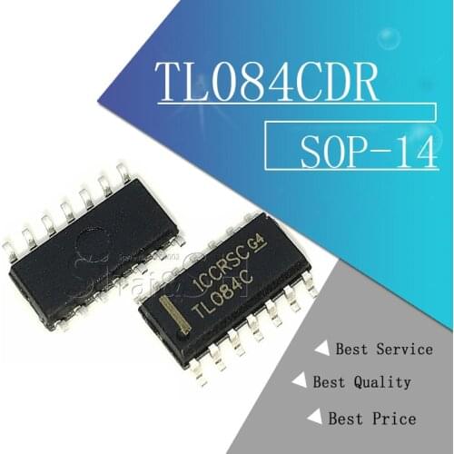 10pcs/lot TL084CDR TL084C TL084 SMD SOP-14 Quad Operational Amplifier new original