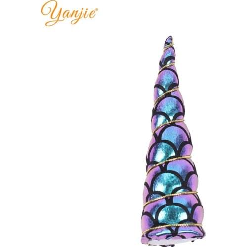 12pcs/lot 2020 New Arrival Mermaid Unicon Headbands Horse Horn DIY Accessories for Girl Party Decoration Kids Boutique