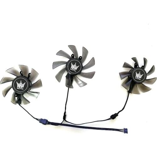 3PCS GA91S2U RTX HOF 2070 GPU Fan For GALAXY GeForce RTX 2080 SUPER HOF Classic RTX 2060 SUPER RTX HOF 2070 Fans 4PIN 12V 85MM