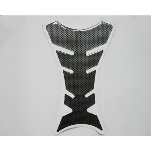 3X Carbon Fiber Motorcycle Gel Oil Gas Fuel Tank Pad Guard Protect Sticker Decal