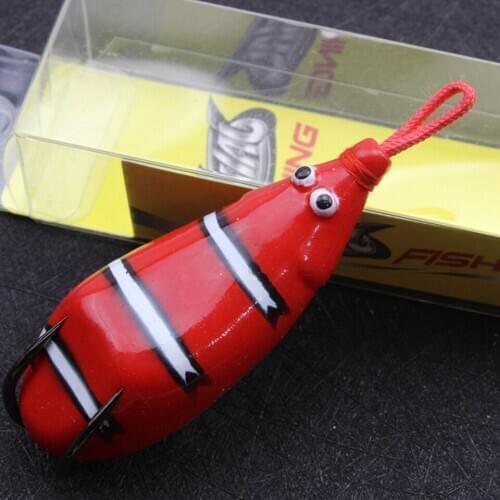 5PCS High Quality mouse Soft Baits Fishing Lure 70mm 16g Frog Lure Bass Bait 2 treble hooks Shallowater Fishing Tackle