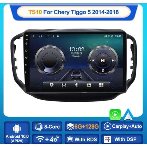 MEKEDE TS10 6+128G 8-Core For Chery Tiggo 5 2014-2020 Car Radio Multimedia Video Player Navigation GPS Android No 2din 2 din DVD