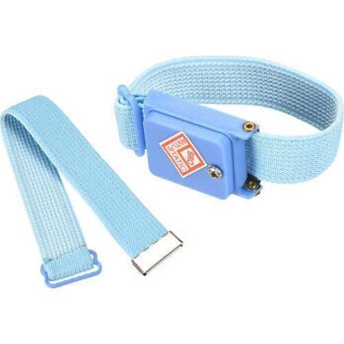 Cordless Anti Static ESD Wrist Strap Wireless Wristband Discharge Band Blue 3pcs