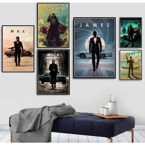 Blade Runner Movie Car Legends Canvas Painting Posters And Prints Wall Art Picture Vintage Poster Decorative Home Decor Tableau