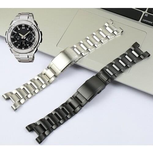 Chain Watch Accessories Band Professional FOR CASIO G-SHOCK GST-W300 400G S120 Solid Stainless Steel Watch Strap Watch Bracelet
