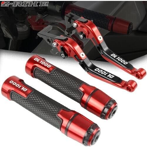CNC Motorcycle Brake Clutch Levers Handlebar Grips For suzuki VStrom 1000 DL1000 DL 1000 2002 2003 2004 2005-2016 V-Strom DL1000