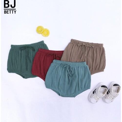 Baby girls summer 4 colors cute Cotton Shorts solid Candy color Bottoms Toddler pants baby boy kids casual Bloomers 0-5 BCT034