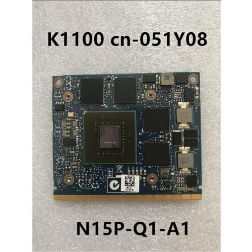 FOR N15P-Q1-A2 K1100M k 1100m Video VGA Graphic Card For HP ZBOOK15 8570W 8770W DELL M4600 M4700 M4800 TEST 100