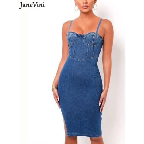 JaneVini Fashion Denim Dresses