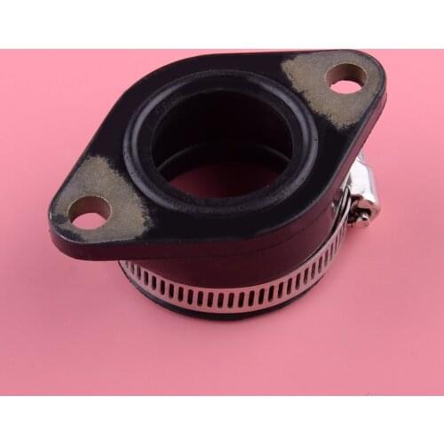 2Pcs Carburetor Intake Manifold Flange Adapter Boot Accessory Black Fit for PWK 28mm 30mm UTV ATV Motorcycle Dirt Bike Quad