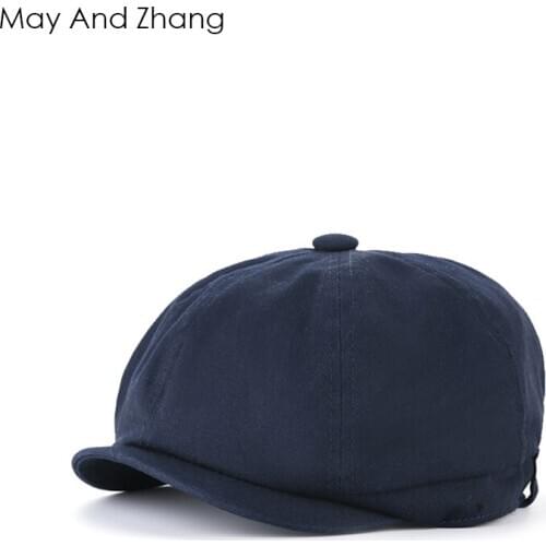 Star style Newsboy Cap Men women solid multicolor Cotton new fashion Hat Womens Baker Boy Caps Retro Hats Male Beret peaked hat