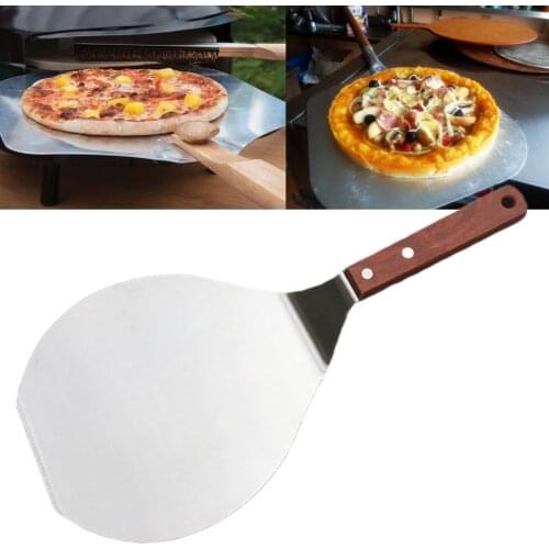 Round Spatula Pizza Peel Paddle Hanging Hole Baking Tool Cake Shovel Chef Non Stick Pastry Stainless Steel Kitchen Lifter Tool