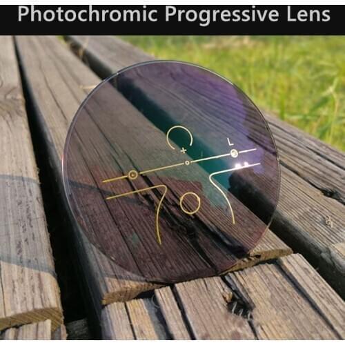 Multi Focus Progressive Photochromic Lens Look Far And Near Prescription Myopia Change Color In The Sun