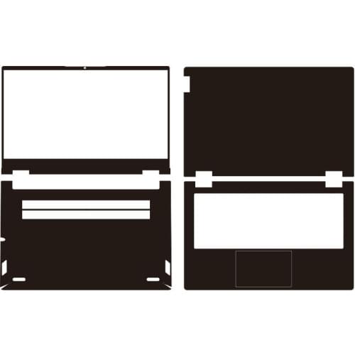 KH Carbon fiber Laptop Sticker Skin Decals Cover Protector Guard for Lenovo ThinkBook 14s Yoga 2-in-1 14"