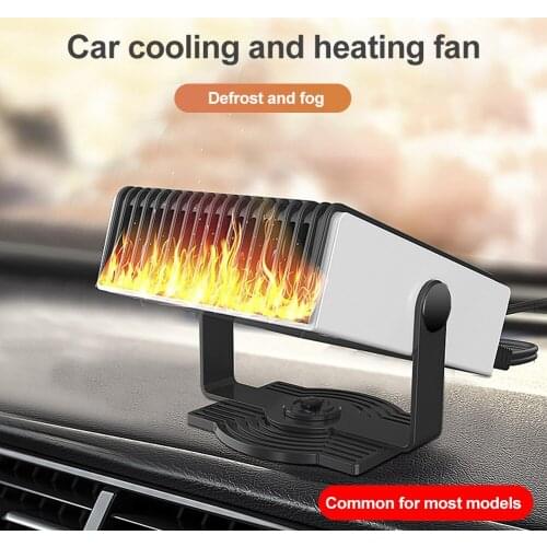 New Car Heater 12v 24v Portable Defrost Heater 180 Degree Rotating Car Heater Cooling Fan Two-in-one Fast Heating And Low Noise
