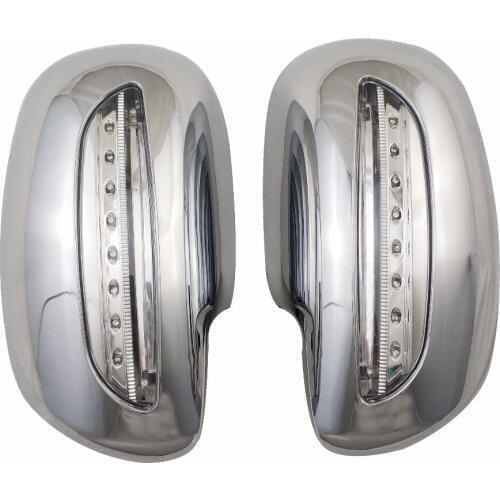 Novel style Car Chrome plated Door Rearview mirror cover with Led For Prius 2008-2011 Yaris 2008-2013