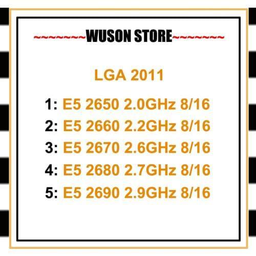 Xeon Processor Custom Made E5 2690 2670 2660 2650 2640 Intel CPU Center Good Quality Guarantee Tested with AIDA on X79 Mobo