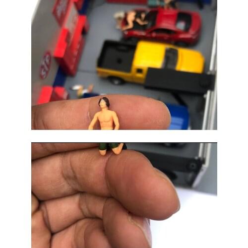 RM diorama 1/64 figures diorama Free and easy boy man models scenario match Bikini girl