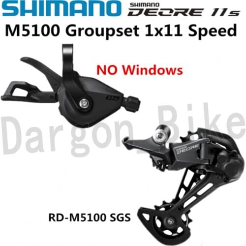 SHIMANO DEORE M5100 1x11 Speed Groupset SL M5100 SHIFT LEVER + RD M5100 REAR DERAILLEUR MTB DEORE 11-SPEED SL+RD M5100 Groupset