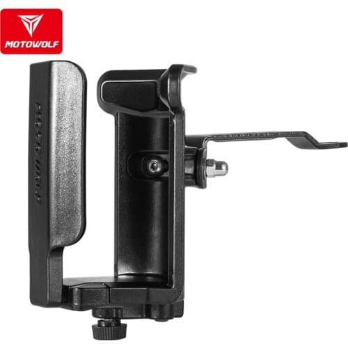 MotoWolf Universal Motorcycle/Electric-Bike Water Cup Bracket Modification Adjustable 52-70mm Bottle Cage For Yamaha Honda NIU