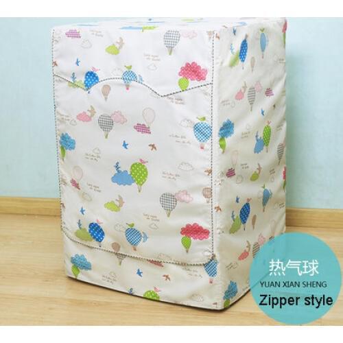 Waterproof Washing Machine Cover Drum Washer Side Opening Dustproof Silver Coating Cloth Sunscreen Protection Cover