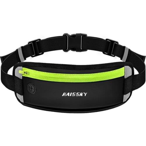Haissky Marathon Running Elastic Waist bag Fitness Outdoor Waist Pack Belts Waterproof Bag