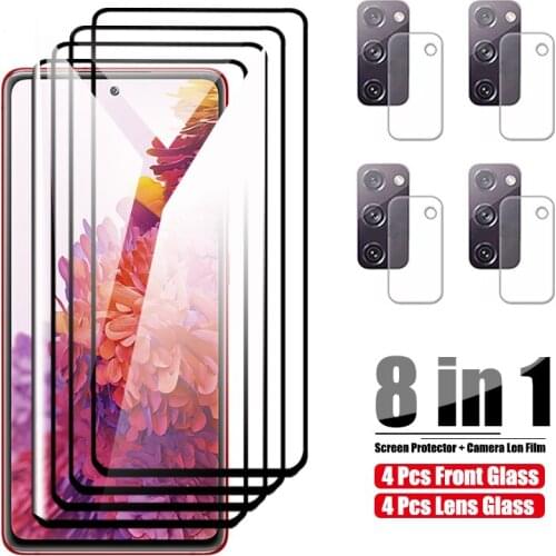 Screen Protective Glass For Samsung Galaxy S20 FE 5G Camera Protector Glass On For Samsung S20 Fan Edition Phone Tempered Film