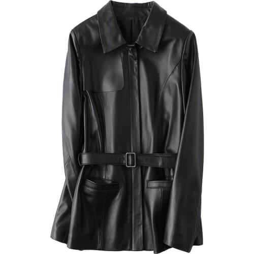 Real Fur Female Genuine Leather Jacket Autumn Winter Women Clothes 2020 Korean Vintage Tops Sheepskin Coat ZT4873