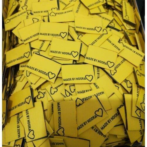 1000pcs labels for clothes customized garment size labels/woven clothing sewing label/embroidered tag custom tag MWLF-001