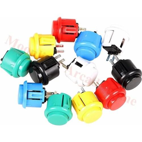12PCS x24mm OEM Arcade Push Buttons Switch Perfect Replace for Sanwa OBSF-24 OBSC-24 OBSN-24 Push Button DIY Fighting Stick