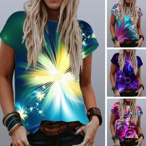 2021 Women Printing Vintage Tops Trending Summer Clothes Short Sleeve Casual Streetwear Harajuku Plus Size Basic Tee T-shirt