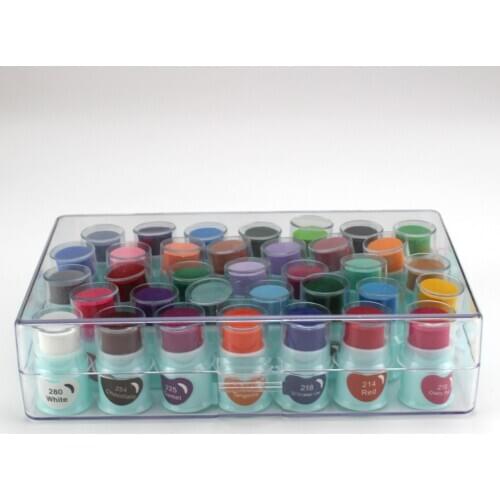 35 Colors Finger Tip Ink Pad with box package sticky inkpad decorating for paper wood fabric stamping and embossing powder