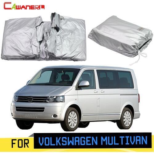 Cawanerl Car Cover MPV Sun Anti-UV Rain Snow Scratch Protector Cover Windproof For Volkswagen Multivan